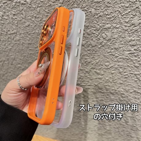 CUTECASE高機能高品質 iPhone18pro/18promaxケース MagSafeリングスタンド iPhone17Pro/16/15シリーズカバー 耐衝撃 レンズカバー付CM5751