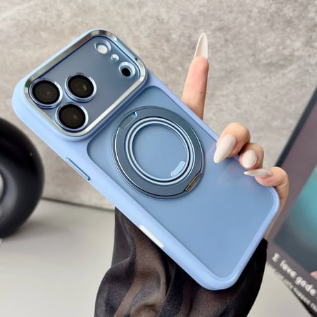 CUTECASE高機能高品質 iPhone18pro/18promaxケース MagSafeリングスタンド iPhone17Pro/16/15シリーズカバー 耐衝撃 レンズカバー付CM5751