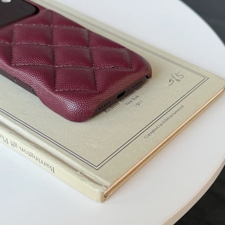 CUTECASE キルティング調レザー iPhone18Pro/18ProMaxケース 上品 iPhone17/16proケース 菱形 セレブ愛用 おしゃれCM6854