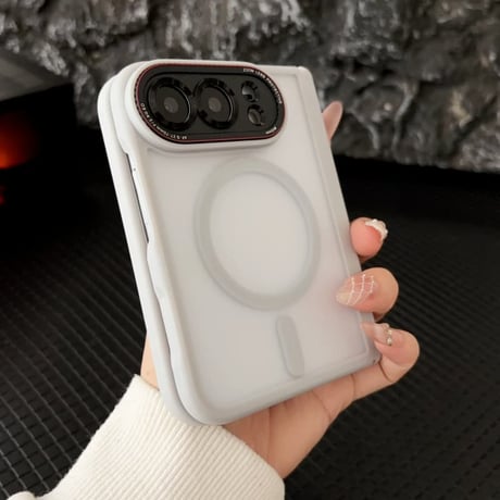 iPhoneDuo専用ケース 全面保護 お得な4点セット Magsafe対応 耐衝撃 ヒンジ保護 マット加工 カメラレンズ保護 強化ガラスフィルム付 高品質CM6809