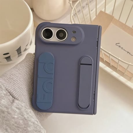 CUTECASE iPhone Duo専用ケース スタンド付き ハンドベルト付き マット 落下防止 ヒンジ保護 耐衝撃 高機能CM6826