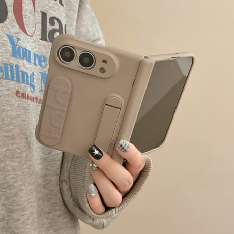 CUTECASE iPhone Duo専用ケース スタンド付き ハンドベルト付き マット 落下防止 ヒンジ保護 耐衝撃 高機能CM6826