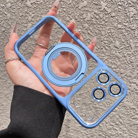 CUTECASE高機能高品質 iPhone18pro/18promaxケース MagSafeリングスタンド iPhone17Pro/16/15シリーズカバー 耐衝撃 レンズカバー付CM5751