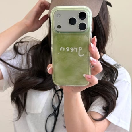 CUTECASE Green iPhone17Promaxケースグラデーションカラー iPhone16ProMax/15Proケース 丈夫 涼しい感じ CM6579