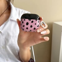 CUTECASE ブラックヒョウ柄 Airpods Pro3ケース オシャレ Airpods 4/3カバー AirpodsPro2/1 リング付 人気カラー CM6627