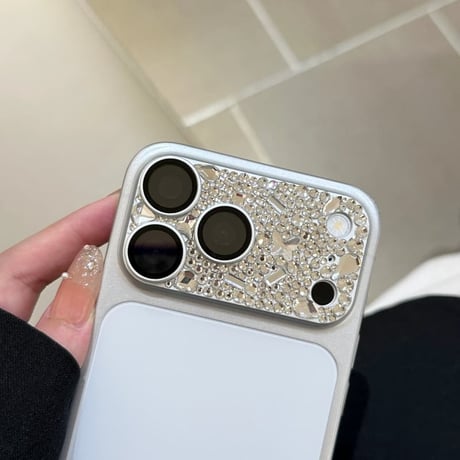 キラキラビジュー カメラレンズカバー iPhone18Pro/18ProMax カメラ保護カバー iPhone17ProMax/17Pro 金属製 ラインストーン 耐衝撃 CM6879