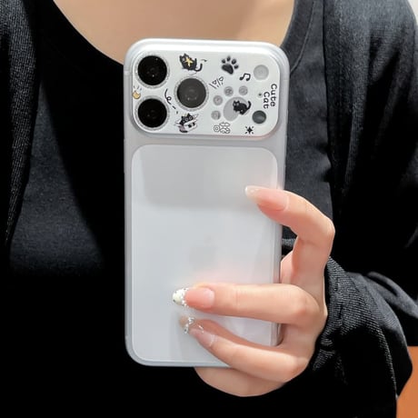 CUTECASE可愛い動物柄 カメラ保護カバー iPhone18Pro/18promax iPhone17pro/17ProMax ガラスレンズフィルム 傷から保護 CM6631