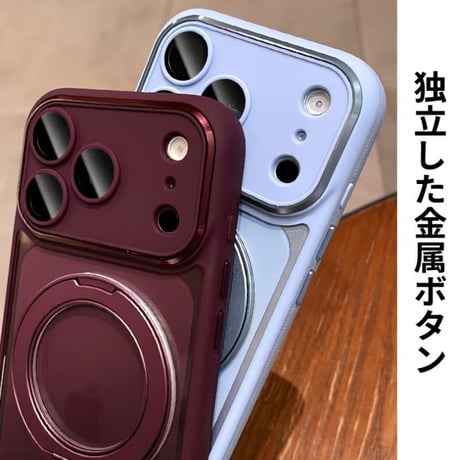 CUTECASE iPhone18Proケース高品質多機能 MagSafeリングスタンド iPhone18Promax/17pro/16promax/15カバー 滑り止め加工 黄ばまないCM6699