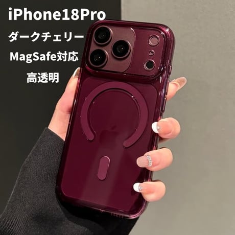 CUTECASE 高透明 MagSafe対応 iPhone18Proケース カメラコントロール保護カバー iPhone18Promax/17Pro/16シリーズ対応 黄ばみにくい CM6814