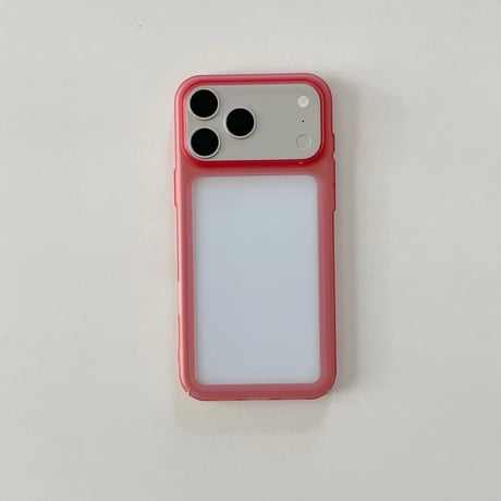 CUTECASE カラフルフレーム iPhone18proケース マットクリア iPhone17Pro/16/15シリーズ くすみカラー 着脱簡単CM6874