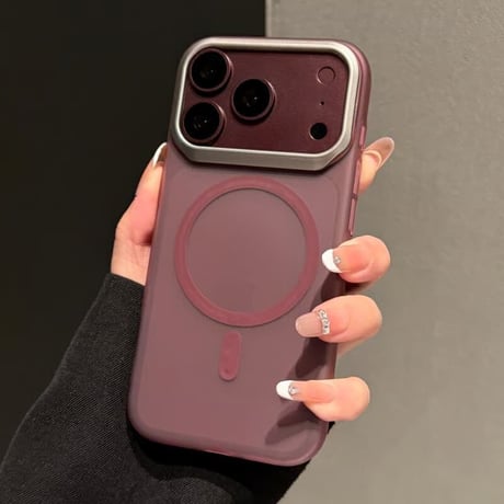 CUTECASEマット半透明 MagSafe対応 iPhone18Pro/18ProMaxケース メタルカメラフレーム 指紋防止 すりガラス風 高級感 耐衝撃 CM6808