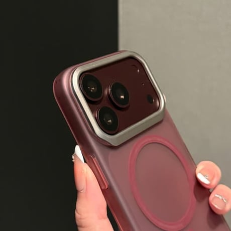 CUTECASEマット半透明 MagSafe対応 iPhone18Pro/18ProMaxケース メタルカメラフレーム 指紋防止 すりガラス風 高級感 耐衝撃 CM6808