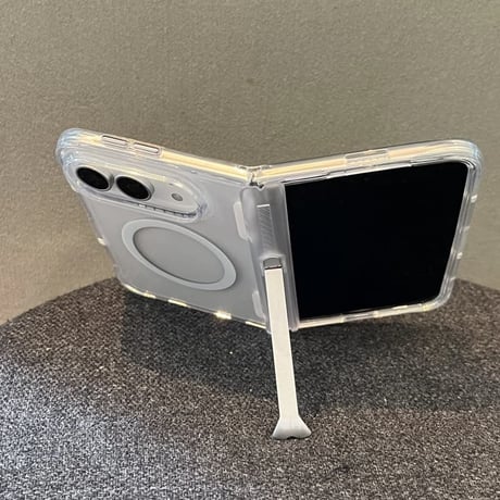 CUTECASE iPhone Duoケース スタンド機能付き MagSafe対応 クリア高透明 耐衝撃 ヒンジ保護 ハイブリッド構造 便利グッズCM6812