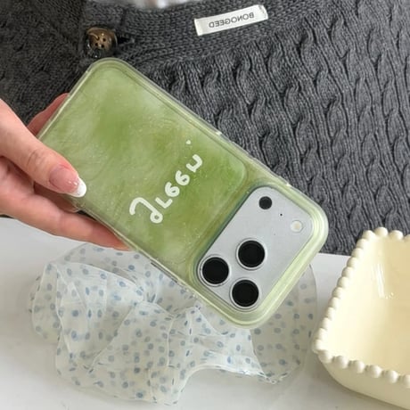 CUTECASE Green iPhone17Promaxケースグラデーションカラー iPhone16ProMax/15Proケース 丈夫 涼しい感じ CM6579
