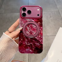 CUTECASE マーブル柄 iPhone18Pro/18ProMaxケース グラデーションカラー マグネットリングスタンド iPhone17/16proケース 便利グッズ CM6896