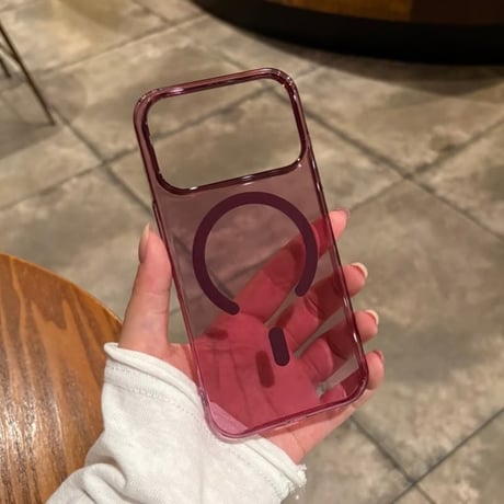 CUTECASE MagSafe対応 高透明 iPhone18Pro/18ProMaxケース カラーフレーム iPhone17/16proケース 薄型 軽量 精密設計CM6788]