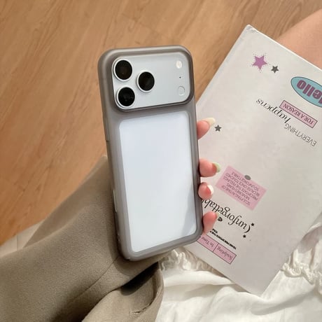 CUTECASE カラフルフレーム iPhone18proケース マットクリア iPhone17Pro/16/15シリーズ くすみカラー 着脱簡単CM6874