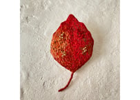 紅葉の刺繍ブローチ （サクラ）