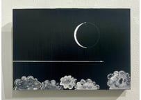 White Crescent moon