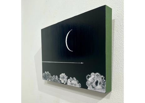 White Crescent moon