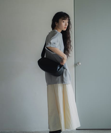 SOFT LEATHER HALF MOON BAG / 2color