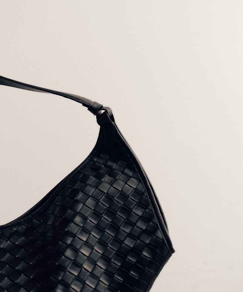 LEATHER MESH TOTE BAG | JISTORY