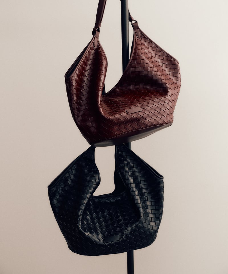 LEATHER MESH TOTE BAG | JISTORY