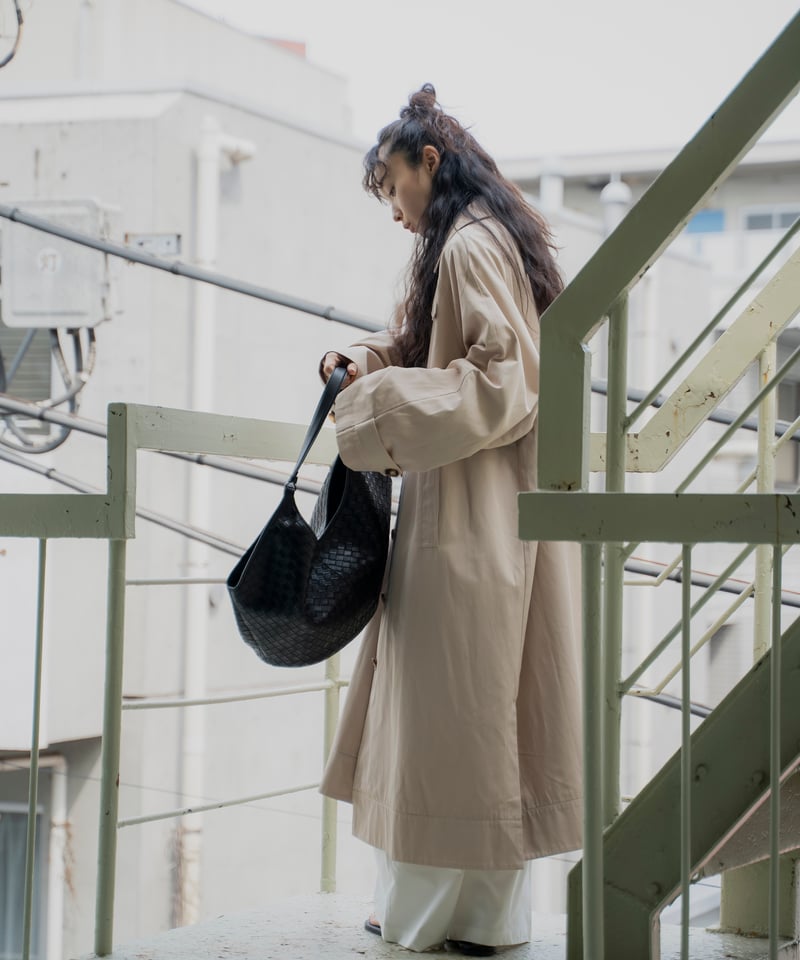 LEATHER MESH TOTE BAG | JISTORY
