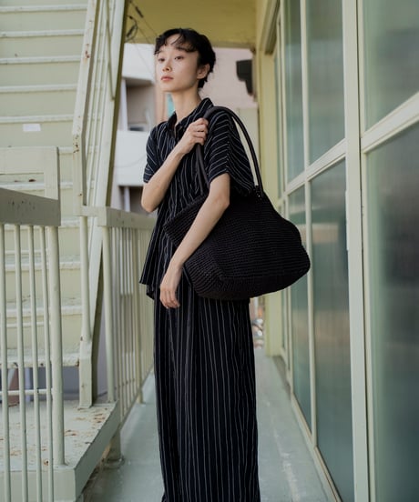 CASUAL WOVEN SHOULDER TOTE