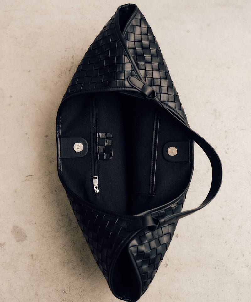 LEATHER MESH TOTE BAG | JISTORY