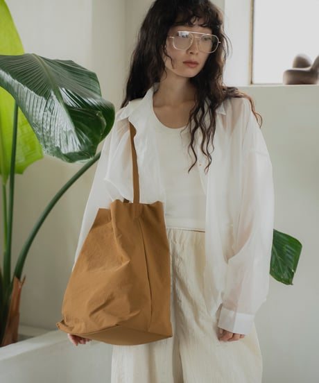 OXFORD SHOULDER BUCKET BAG