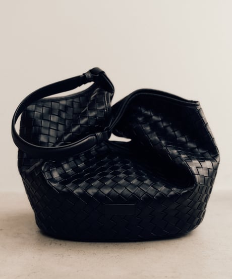 LEATHER MESH TOTE BAG