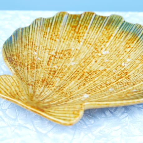 70s Ceramic Scallop Shell dish Hanging Wall