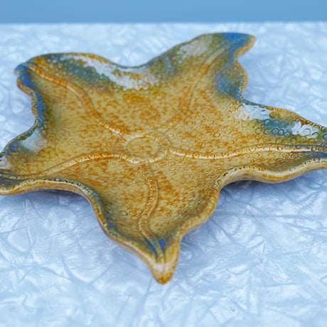 70s Ceramic Starfish dish wallhanging