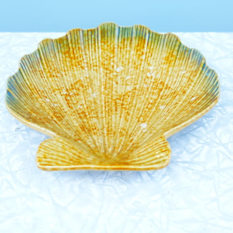 70s Ceramic Scallop Shell dish Hanging Wall