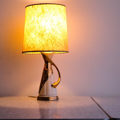 50s Fiber glass lamp