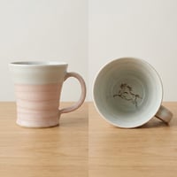 広口マグカップ　ピンク