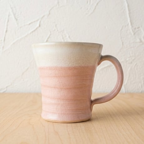 広口マグカップ　ピンク