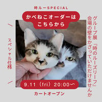 🐦時ルー限定🐦かべねこ（特別仕様）オーダー受付枠