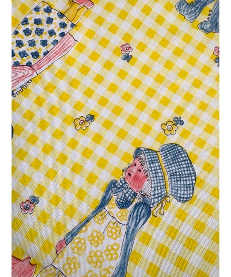 70s holly hobbie gingham dress