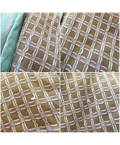 80s pastel stripe Jeanne marc cotton dress