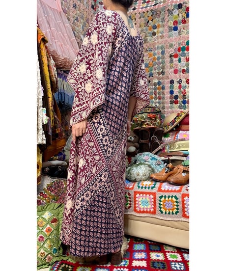 70s pakistan cotton dress
