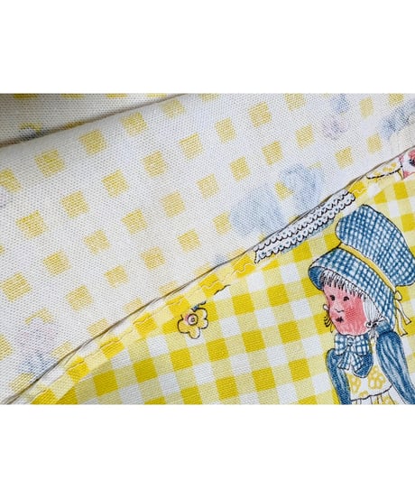 70s holly hobbie gingham dress