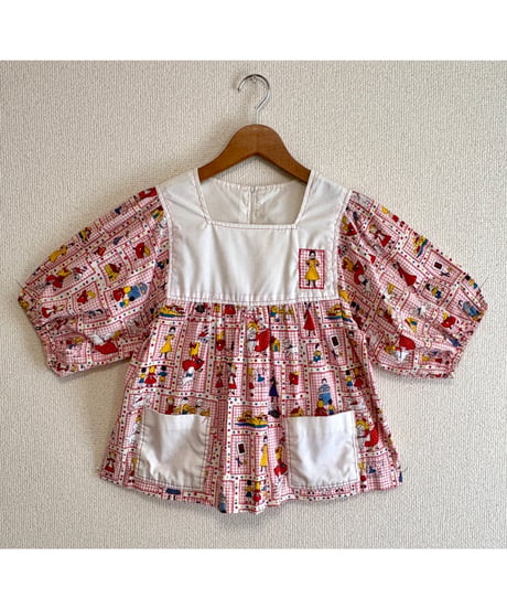 70s puff sleeve smock