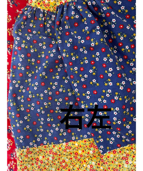 70s young innocent flower cotton dress