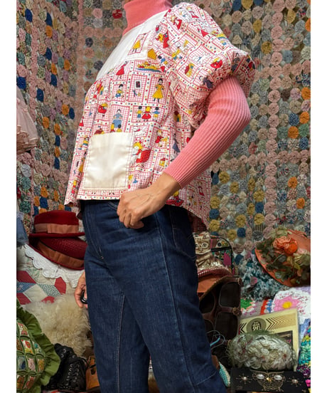 70s puff sleeve smock