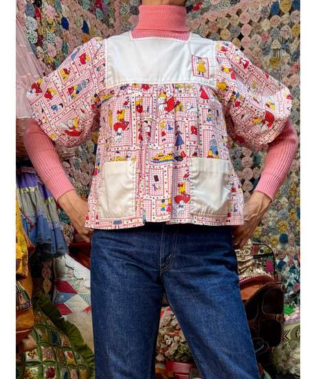 70s puff sleeve smock