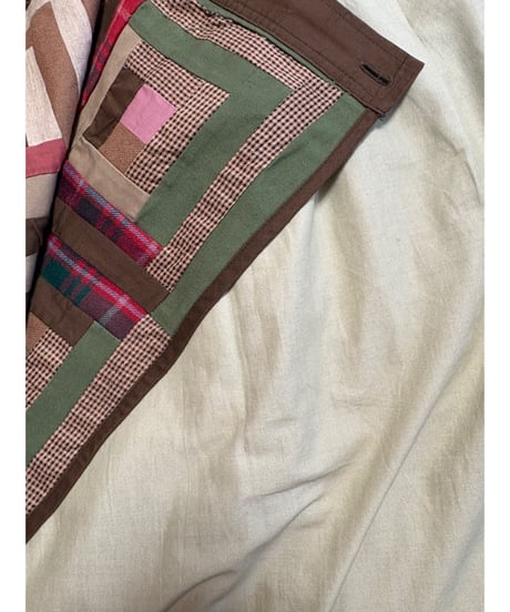 80-90s eddie bauer patchwork skirt