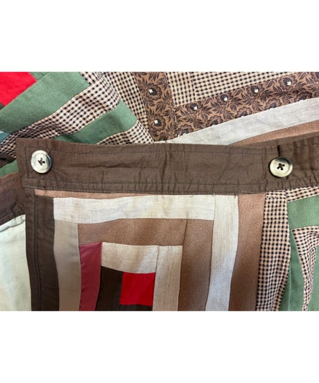 80-90s eddie bauer patchwork skirt