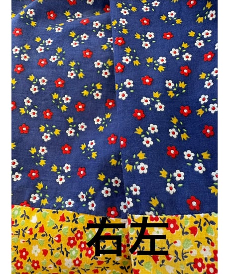 70s young innocent flower cotton dress